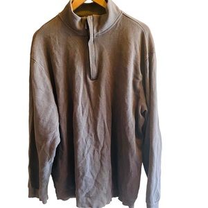 ⭐️ Roundtree & Yorke Zip-Up Silky Cotton Sweater